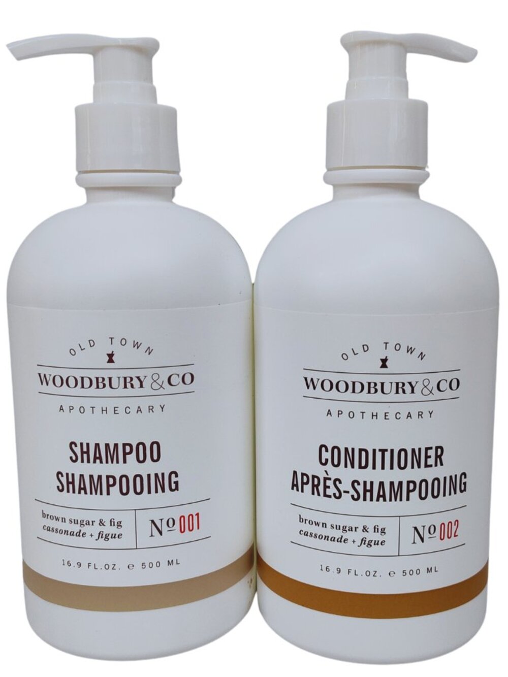 Woodbury & Co. SHAMPOO & CONDITIONER Large Set 16.9 oz Each Brown Sugar & Fig - Picture 2 of 4